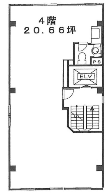 京橋吟雅堂ビル4F 間取り図