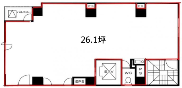 市ヶ谷KTビルⅡ1F 間取り図