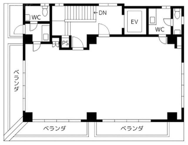 堀越第一ビル5F 間取り図