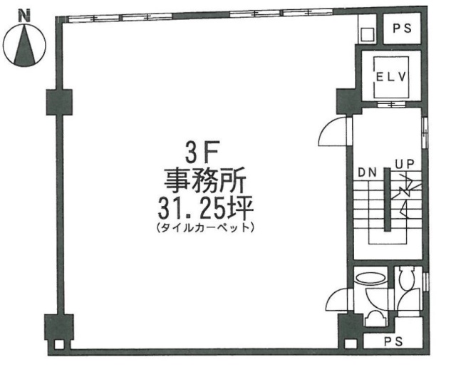 山上東館ビル8F 間取り図