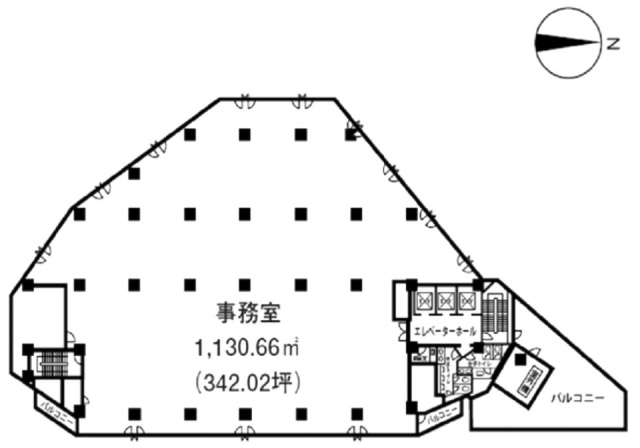 ONEST元代々木スクエアB1F 間取り図