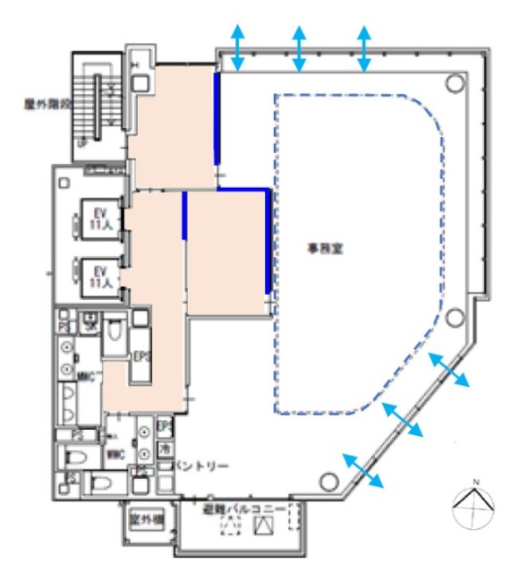 神宮北参道PREX4F 間取り図