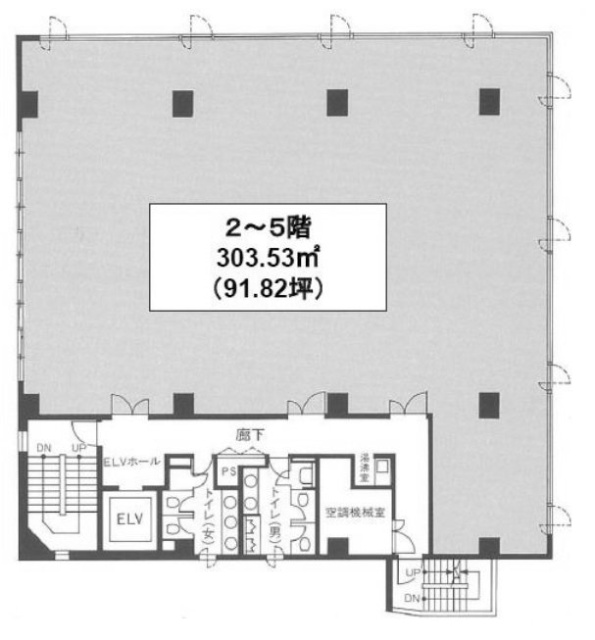 新川エフビル3F 間取り図