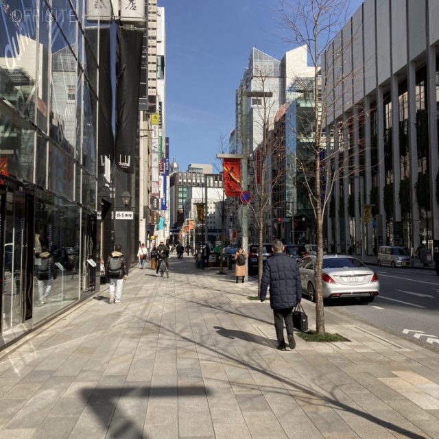 日本生命銀座ビル ビル前面道路