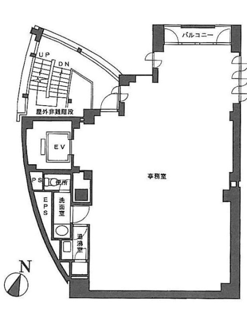 共和日本橋ビル1F 間取り図