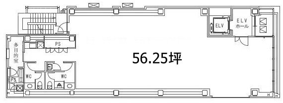 No.R赤坂見附6F 間取り図