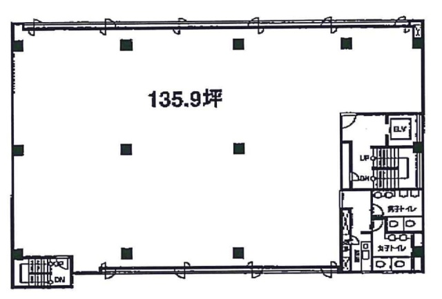 第二高取ビル5F 間取り図