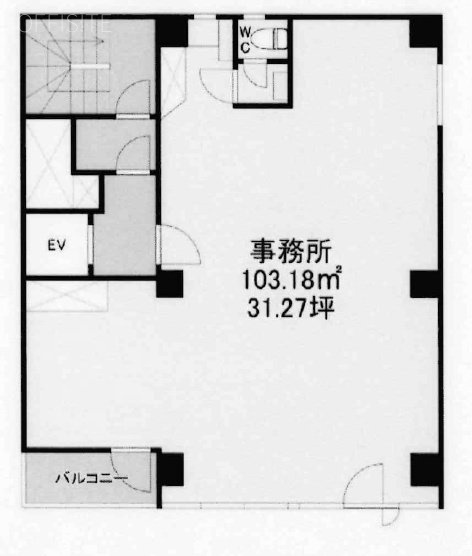 岡崎ビル9F 間取り図
