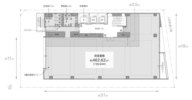 REVZO日本橋堀留町7F 間取り図