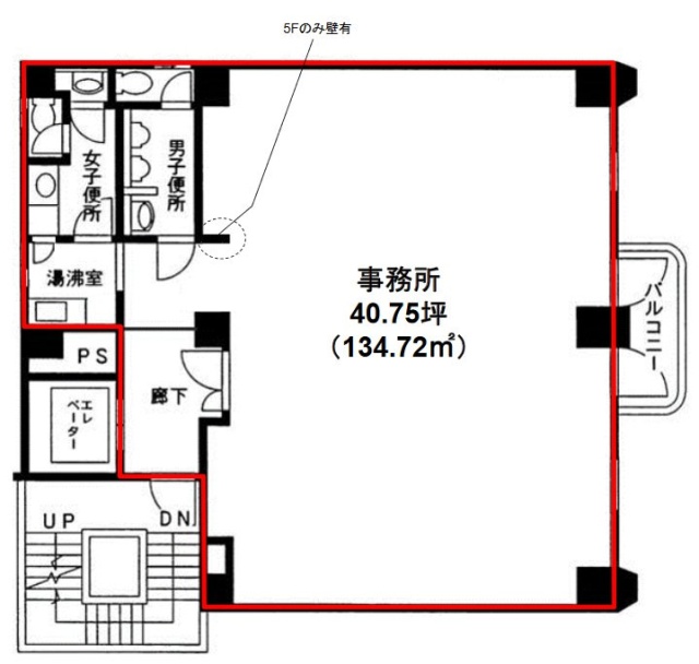 タナカビル4F 間取り図