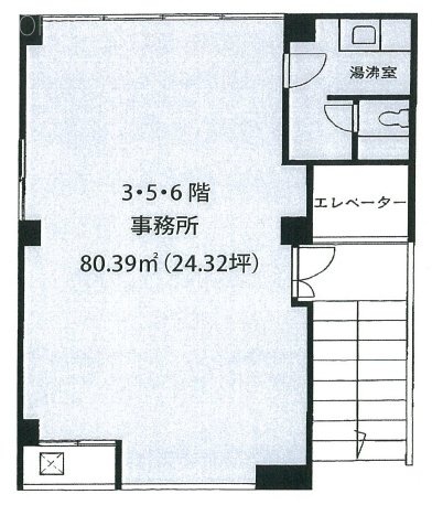 虎ノ門吾妻ビル5F 間取り図