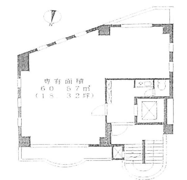 清水ビル2F 間取り図