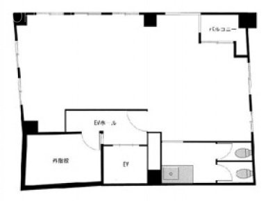 浜町アクセスⅡビル5F 間取り図