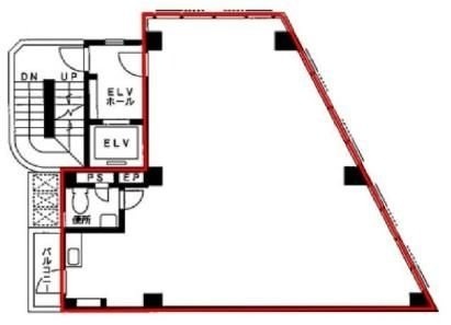 三鷹山田ビル7F 間取り図