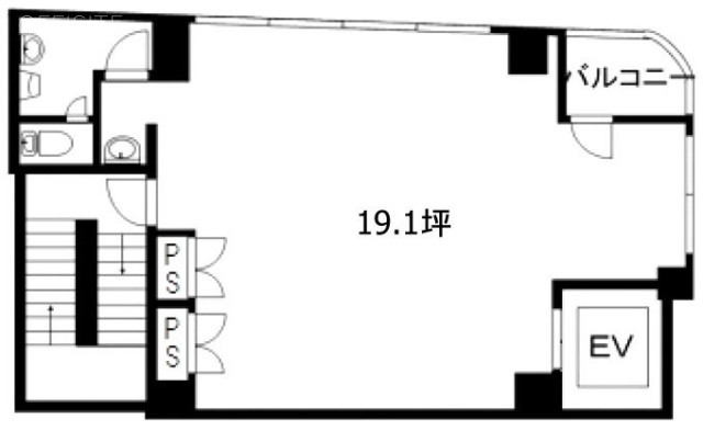 JP浜町ビル2F 間取り図