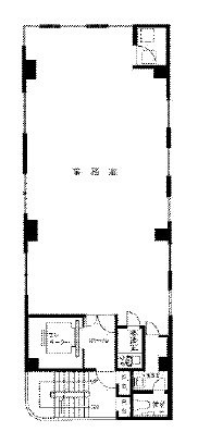 神楽坂山本ビル2F 間取り図