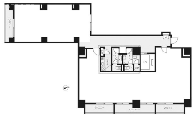PARKFRONT SHINJUKU(パークフロント新宿)301 間取り図