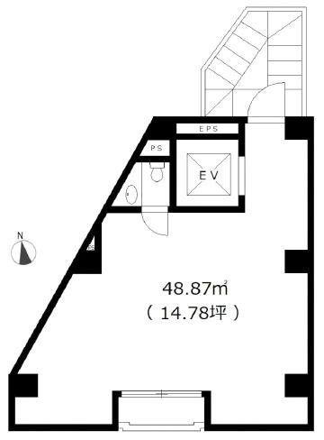 西山興業西銀座ビル5F 間取り図