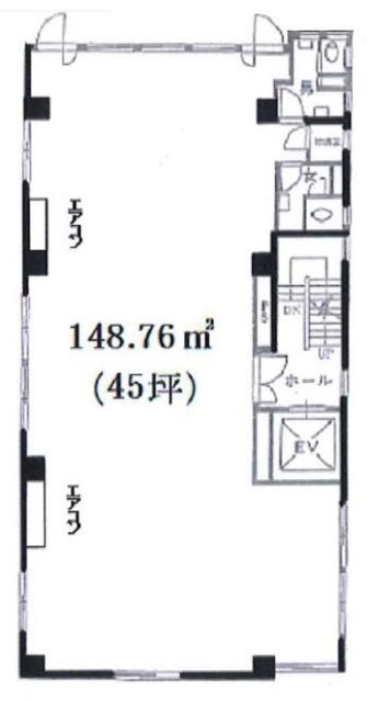 竹ビル8F 間取り図