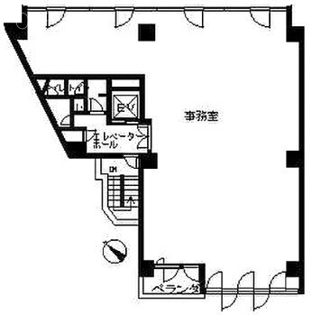 若林ビル7F 間取り図