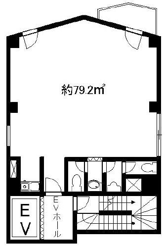 行雲ビル2F 間取り図