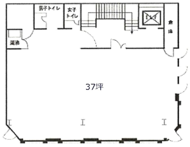 石渡第2ビル4F 間取り図