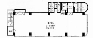 プライム日本橋久松町ビル8F 間取り図