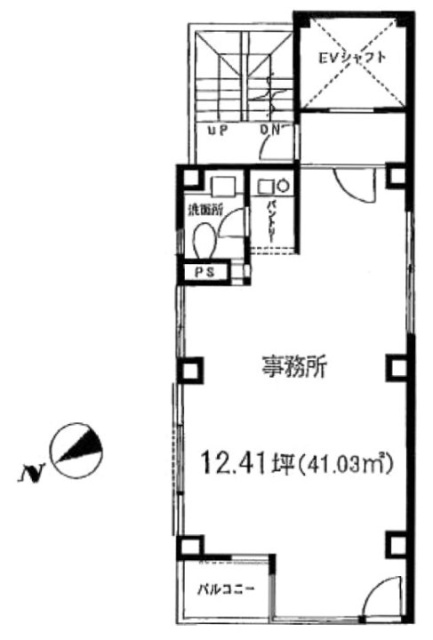 岩崎ビル4F 間取り図