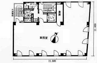 九段101ビル5F 間取り図