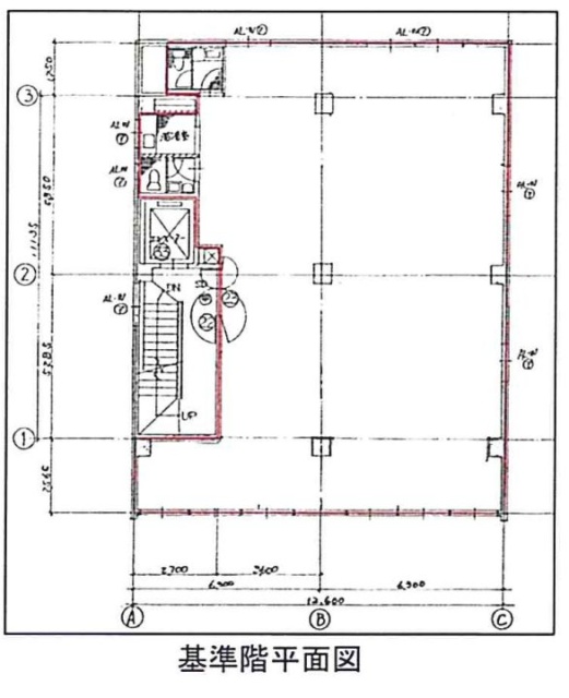 尾久ビル1F 間取り図