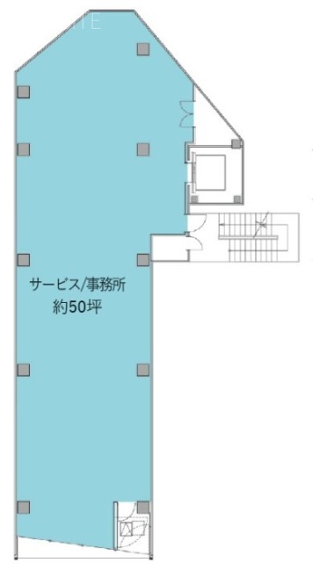 コエル渋谷公園通りビル5F 間取り図