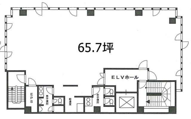 大門KSビル5F 間取り図