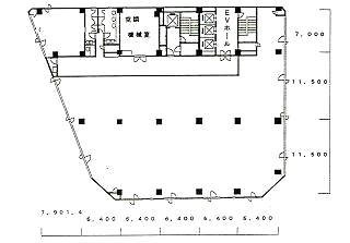 日本生命新宿西口ビル4F 間取り図