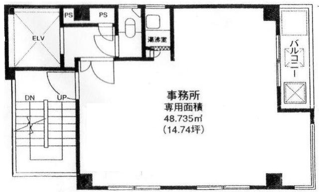 亀井橋ビル2F 間取り図