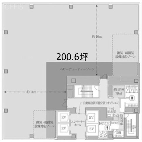 JEBL秋原場スクエア基準階 間取り図