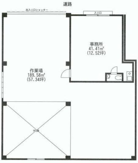 西荻南2丁目事務所ビル1F 間取り図