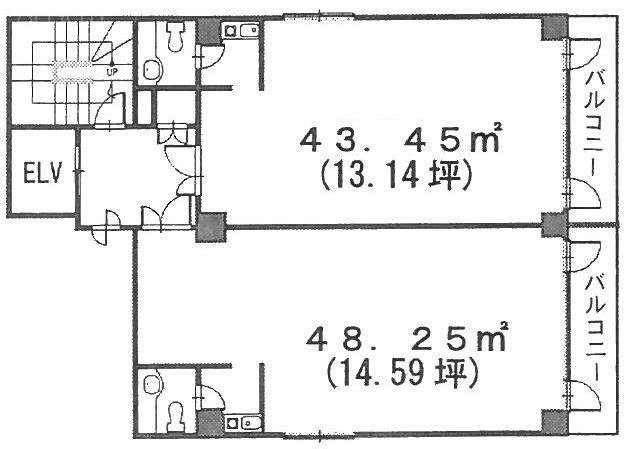 ランザンAYビル402 間取り図