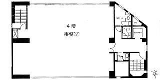 ハタノビル6F 間取り図