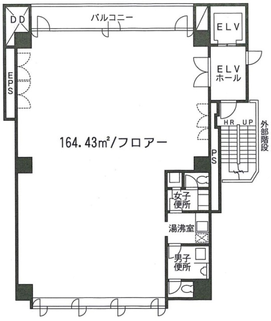 神宮前浅間ビル7F 間取り図