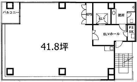 エイコー銀座ビル5F 間取り図