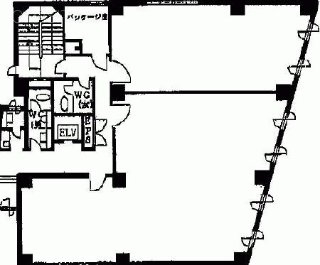 南新代々木新館ビル1F 間取り図