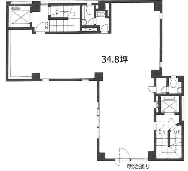 渋谷フランセ奥野ビル4F 間取り図