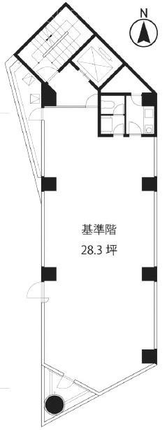 永昌高輪台ビル6F 間取り図