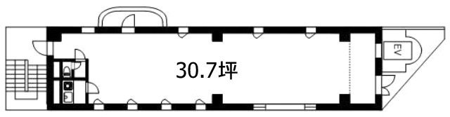 トウセン関町ビル6F 間取り図