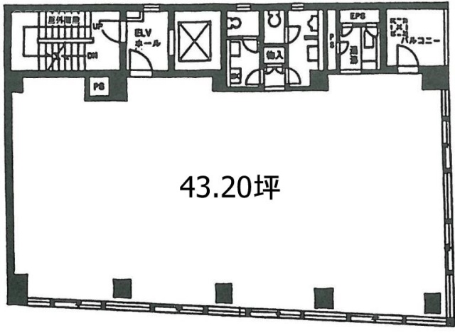 岡常本社ビルB1F 間取り図