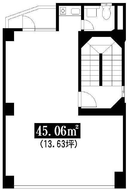 さくら五番町ビル2F 間取り図