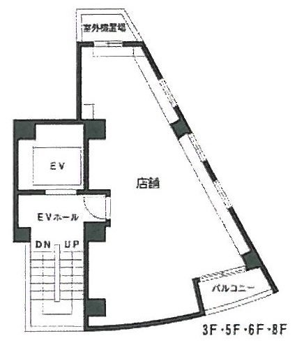KN渋谷2ビル1F~2F 間取り図