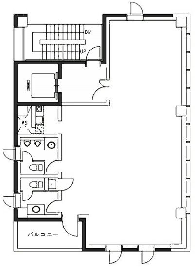 渋谷THビル3F 間取り図