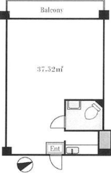 麻布中央マンション210 間取り図