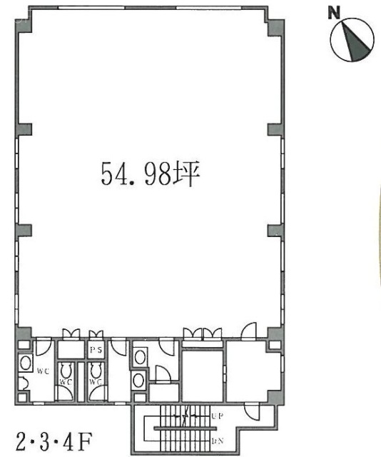 赤坂山田ビル1F 間取り図